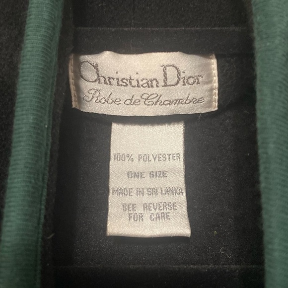 Christian Dior men's one size fleece robe - Picture 2 of 5